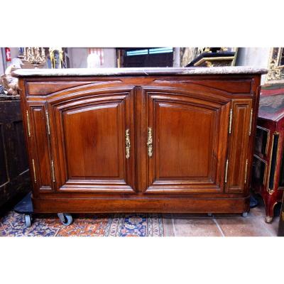 Hunting Buffet In Solid Mahogany,  Port Work