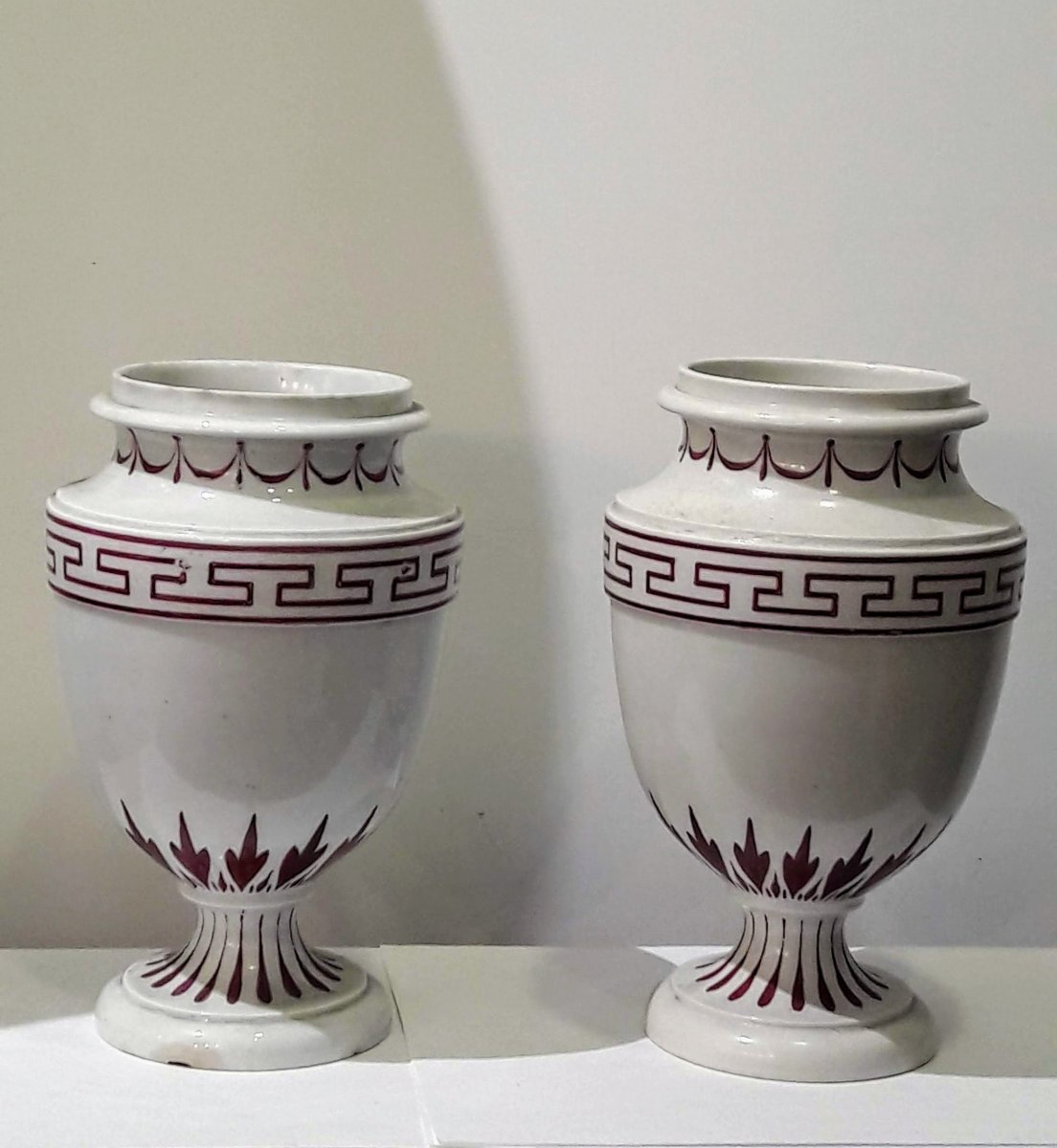 Pair Of Albarelli From The 18th Century-photo-5