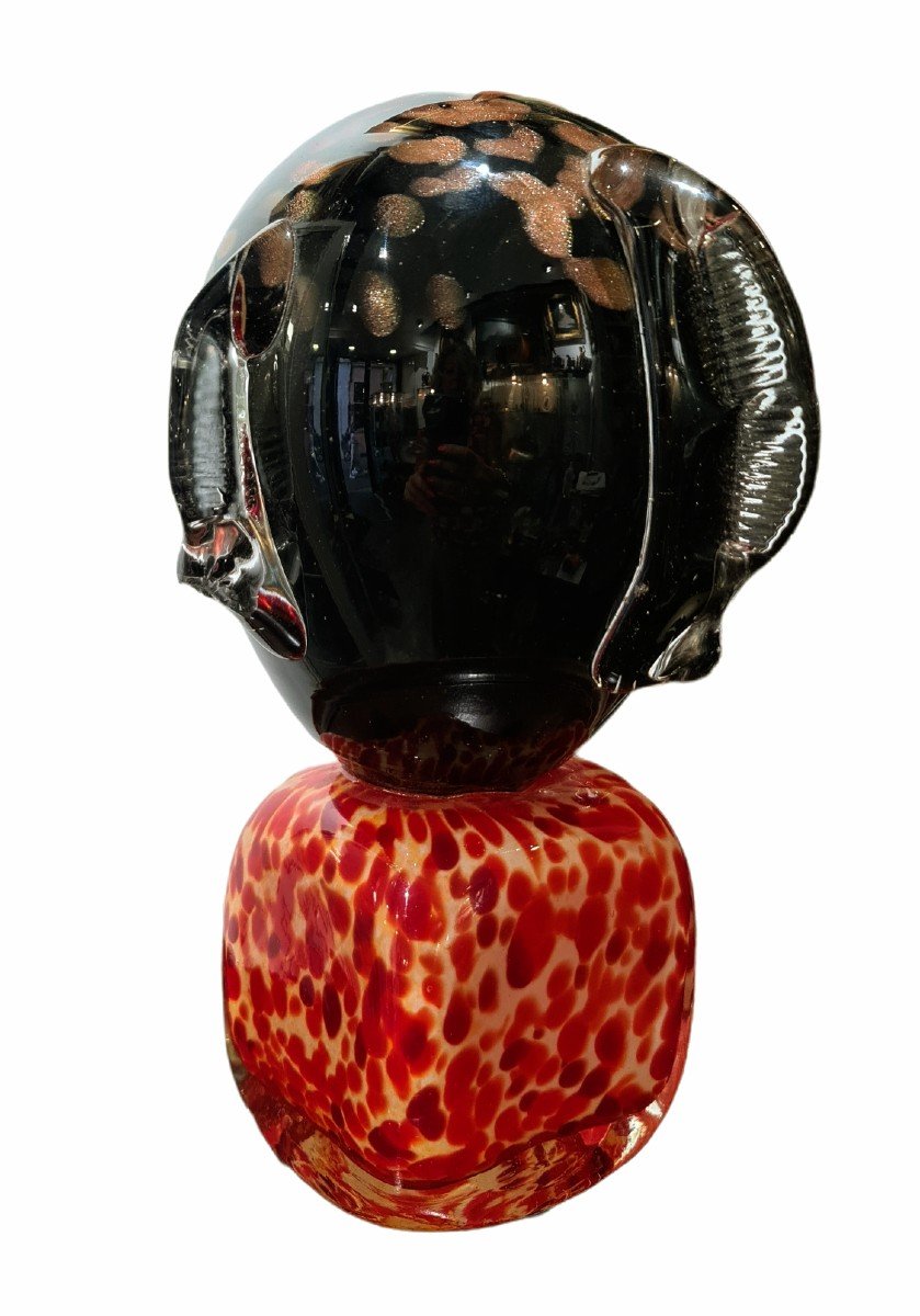 Sculpture Artistique En Verre De Murano-photo-4