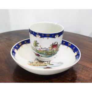 Antique Porcelain Cup Painted Den Haag