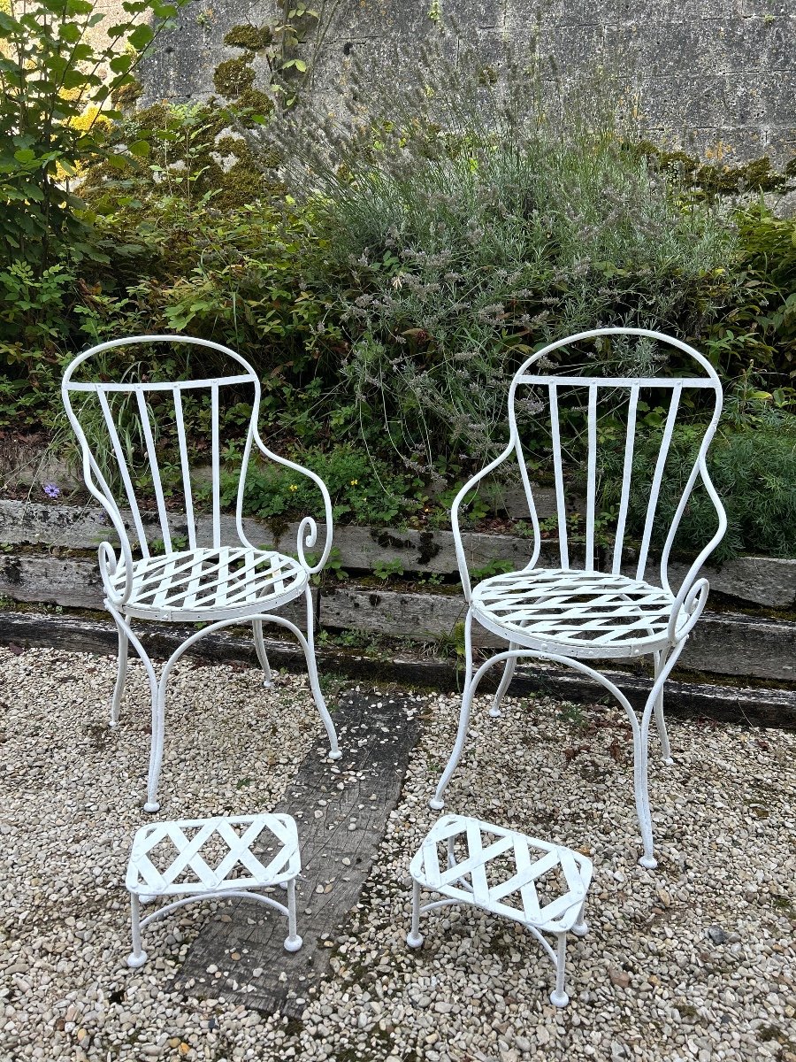 Paire De Fauteuils De Jardin -photo-3