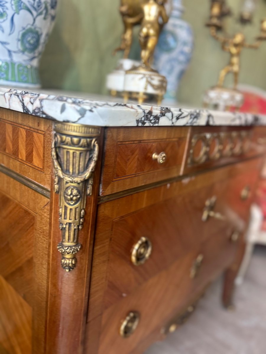 Marquetry Chest Of Drawers -photo-2