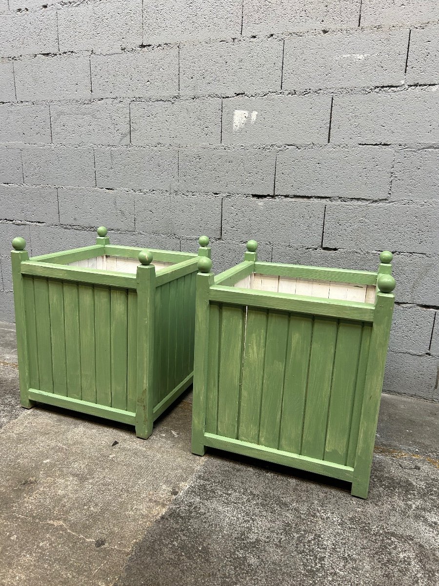 Pair Of Orange Tree Tubs -photo-2