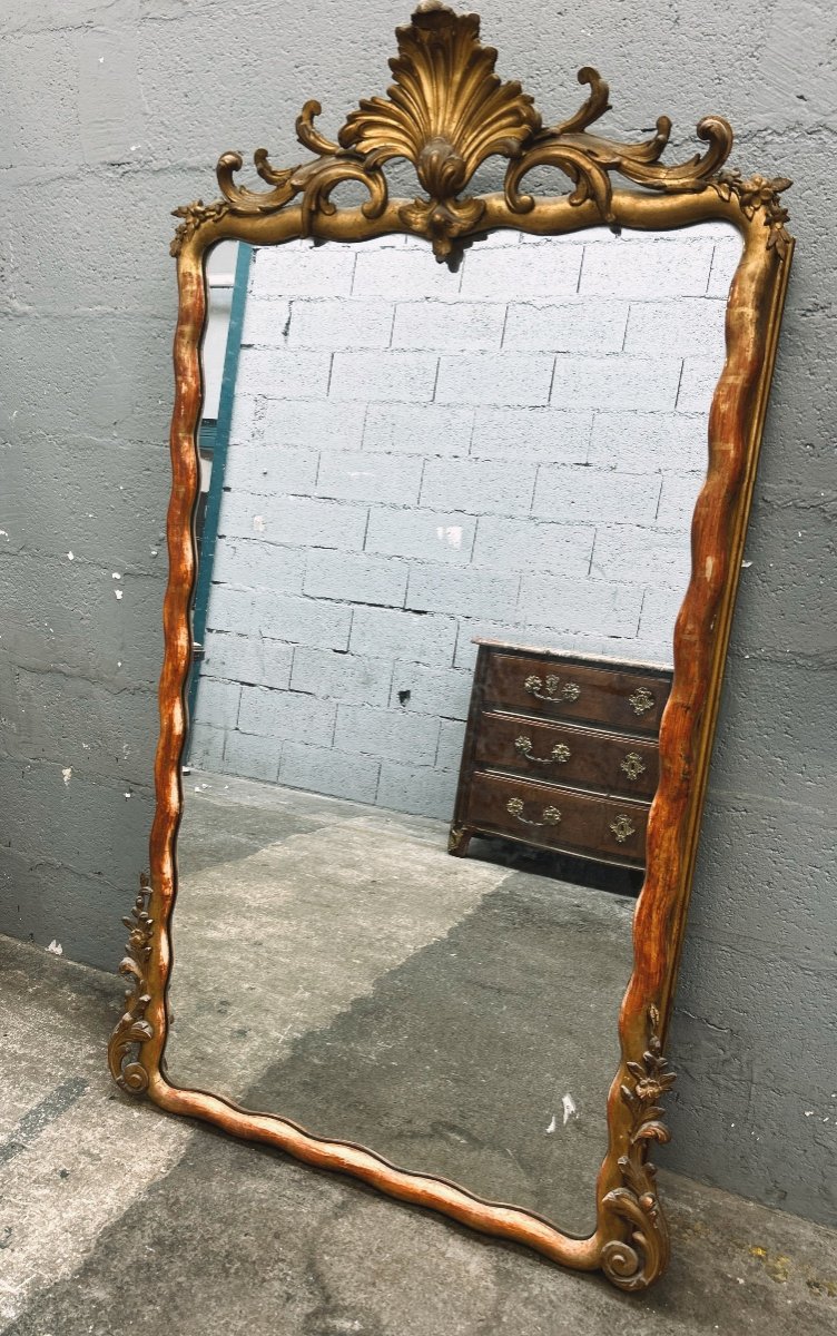 Miroir En Bois Doré 