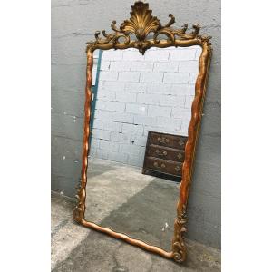 Miroir En Bois Doré 