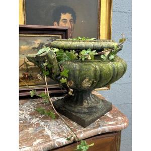 19th Century Cast Iron Vase 