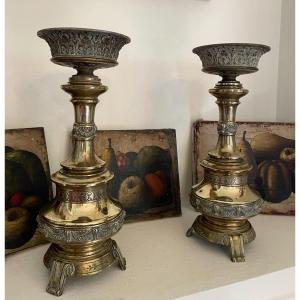 Pair Of Candle Holders