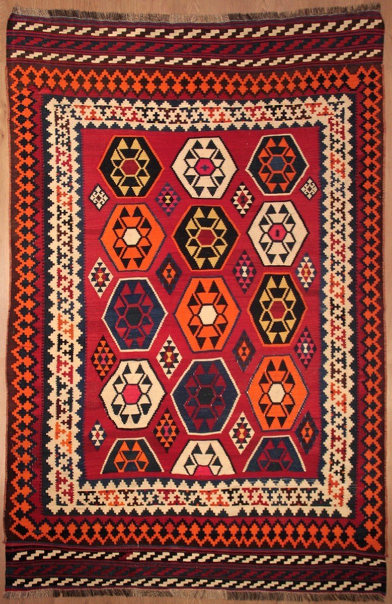 Kilim Gashghai Kashkuli Iran 240 X 160 Cm