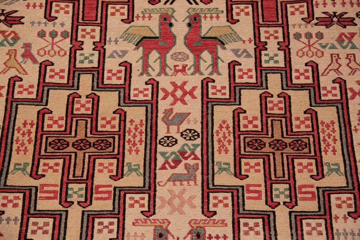 Kilim Soumak Shahsavan Silk Iran 146 X 99 Cm-photo-4