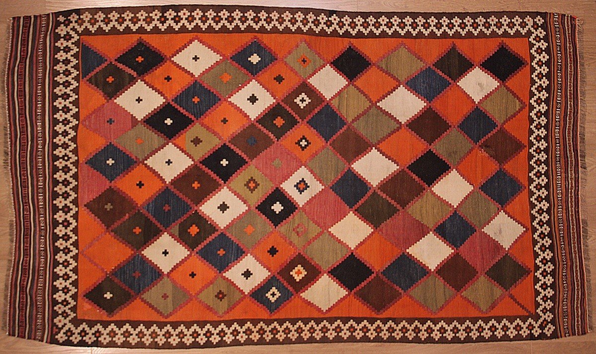 Kilim Gashghaï Kashkuli Iran 233 X 136 Cm-photo-2