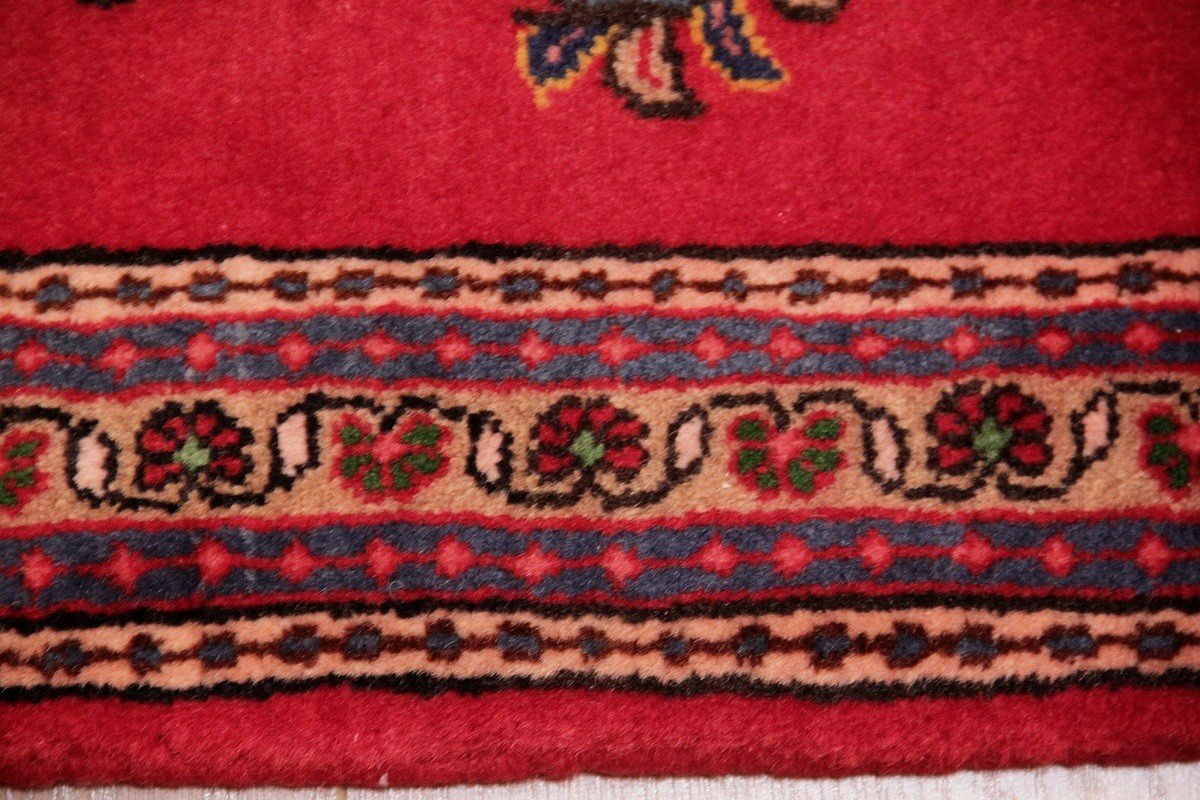 Pair Of Sarough Iran Rugs 60 X 60 Cm-photo-2