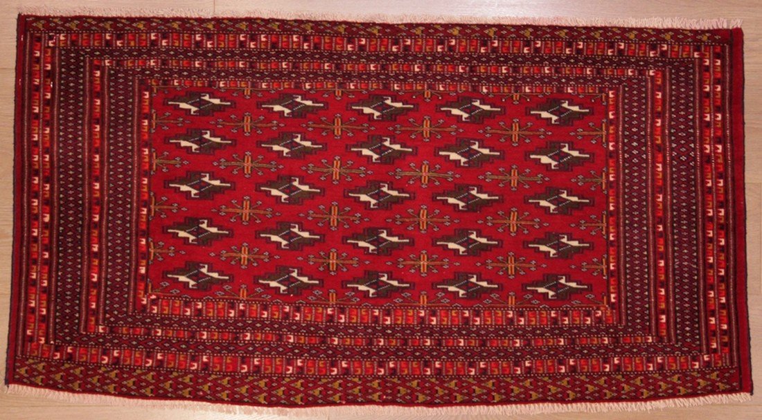 Turkmen Khorasan Djoval Rug 115 X 65 Cm