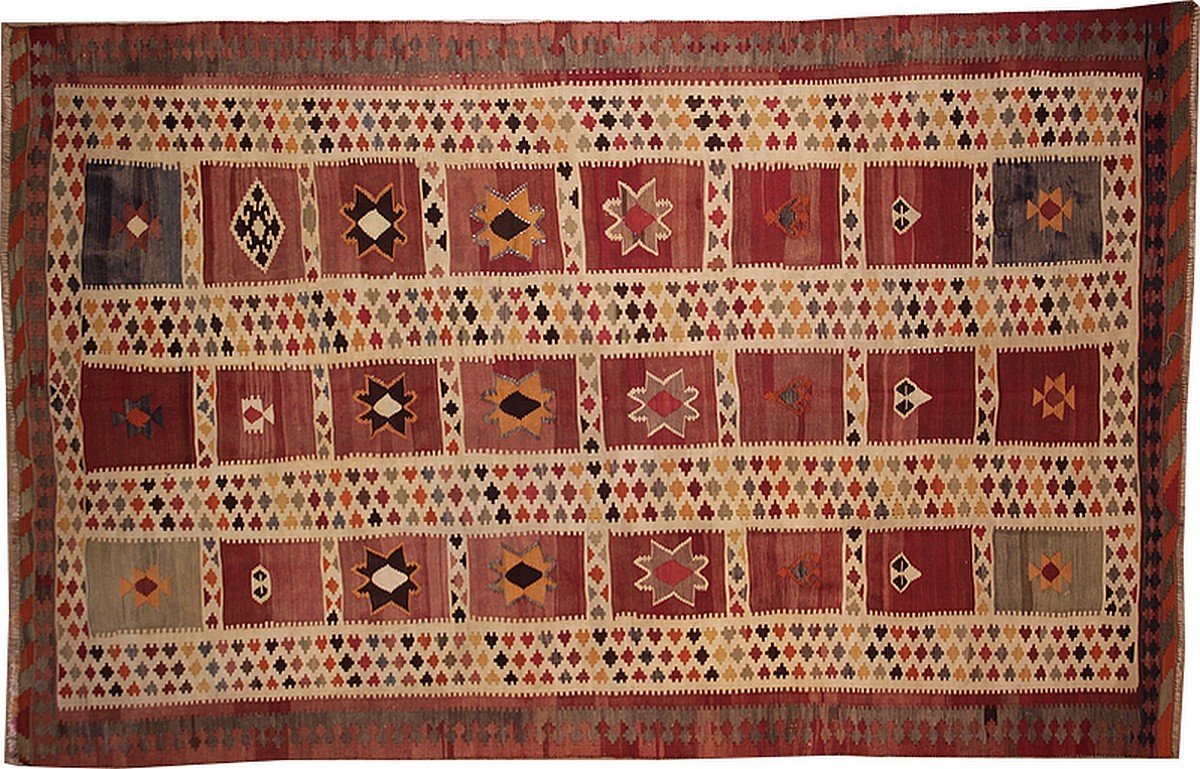 Kilim Gashghaï Kashkuli Iran 262 X 156 Cm-photo-2