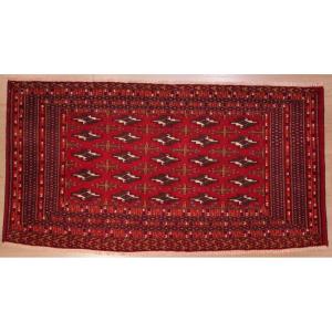 Tapis djoval Turkmène Khorassan 115 x 65 cm