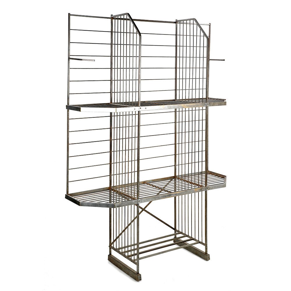 Art Deco Style Metal Bakery Shelf-photo-2