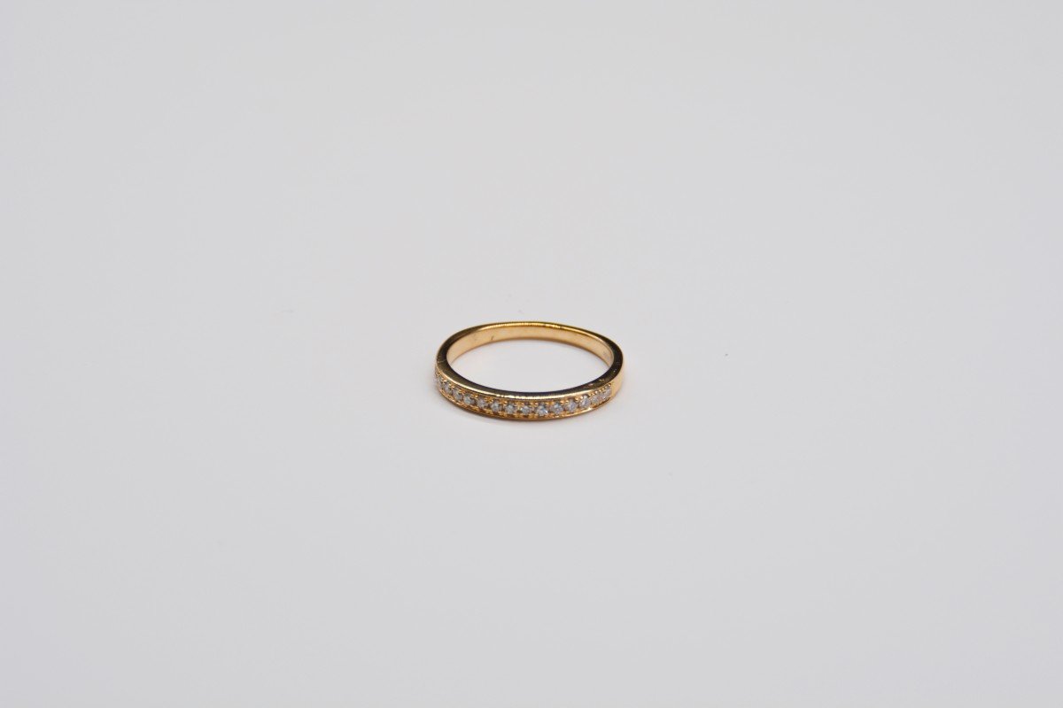 Wedding Ring Diamonds Yellow Gold-photo-1