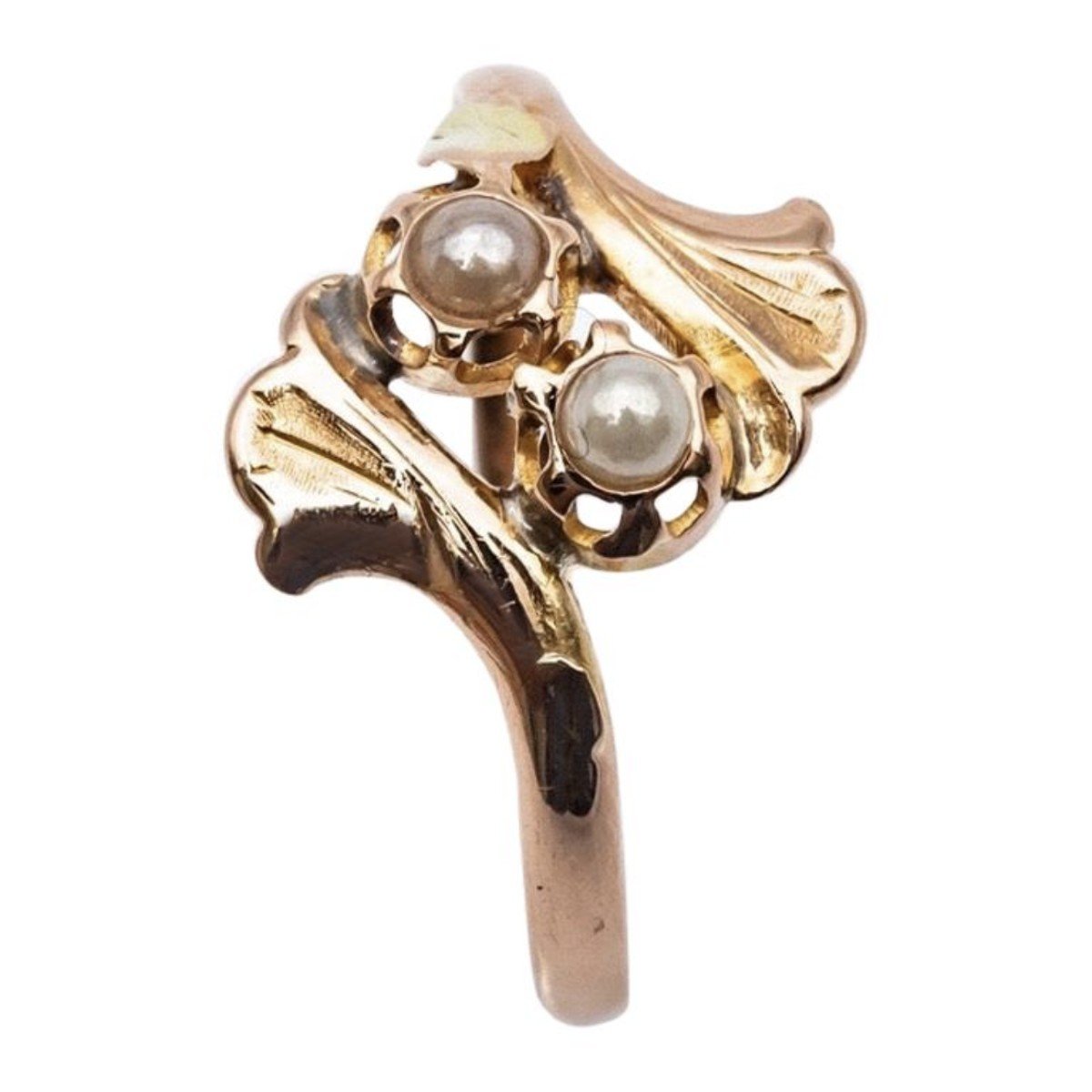 Fine Pearls Ring Yellow Gold 18 Karat