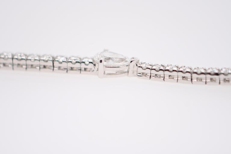 Tennis Bracelet In 18k White Gold And Diamonds-photo-4