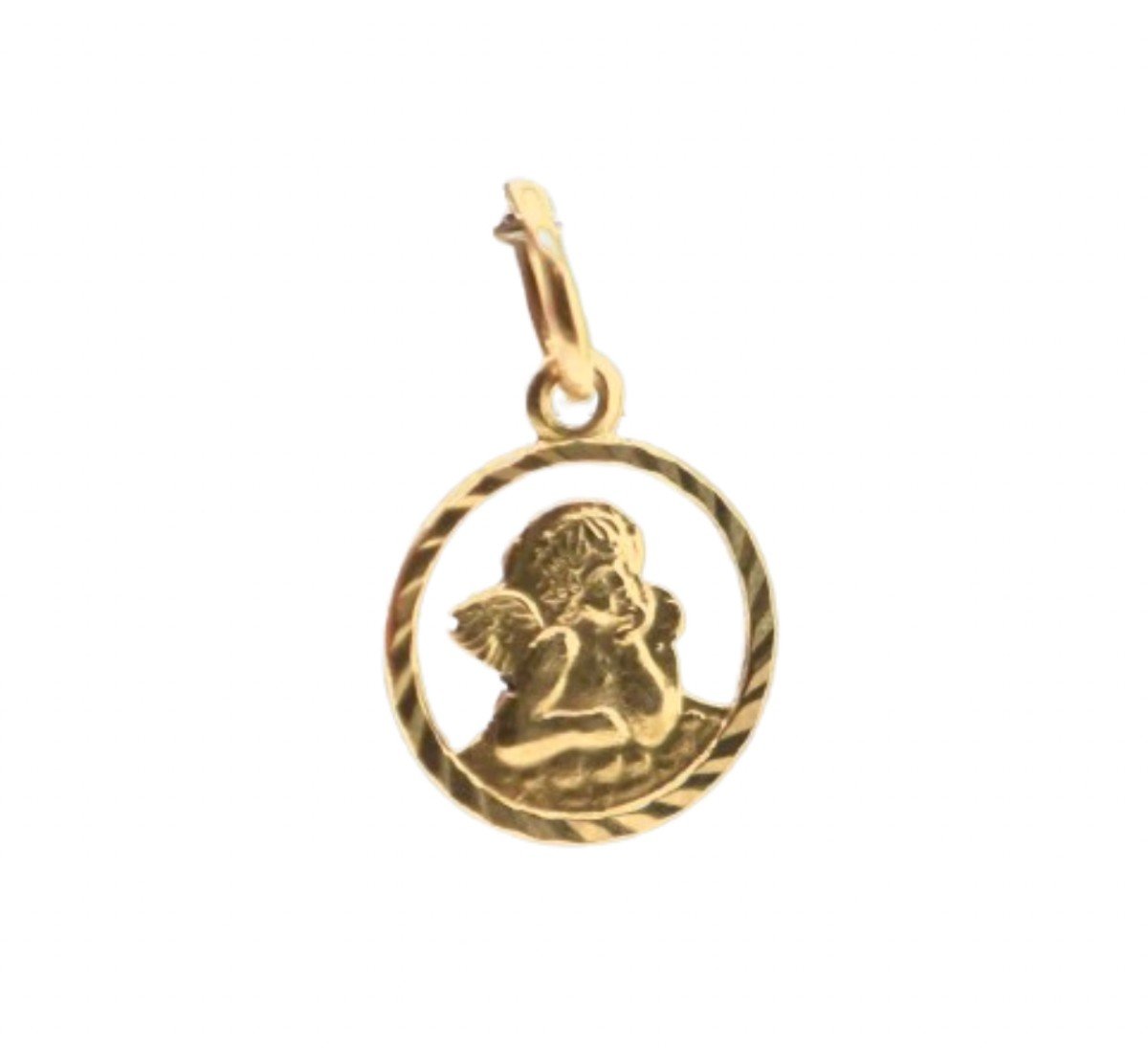 18-karat Gold Pendant Representing An Angel