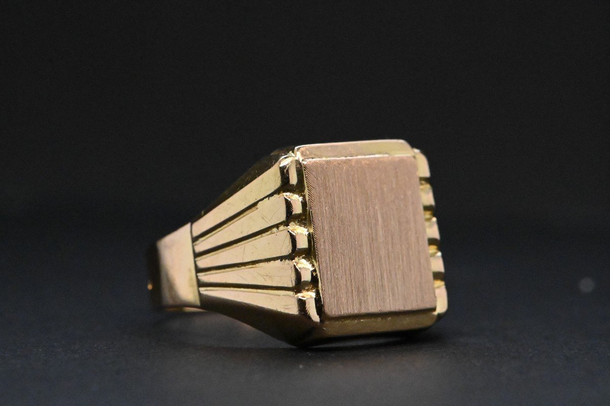 Signet Ring In 18k Gold-photo-2