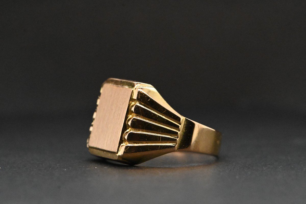 Signet Ring In 18k Gold-photo-4