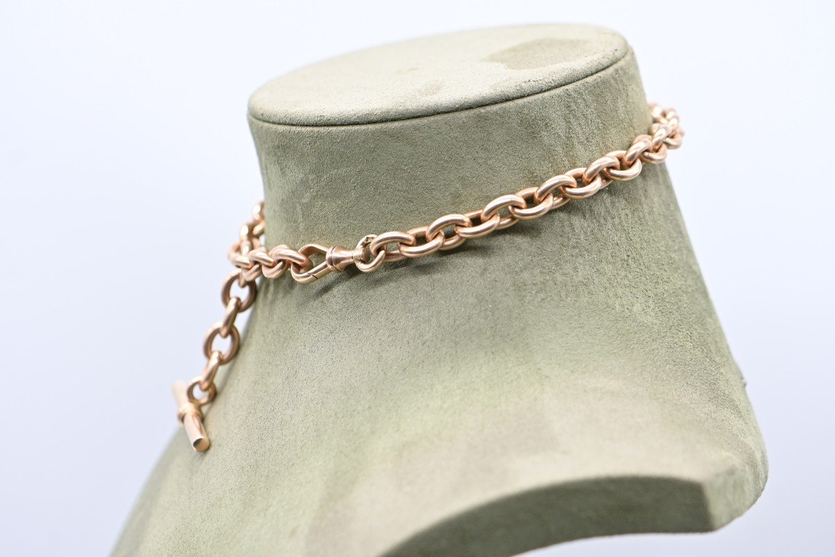 Round Mesh Chain With Baton Clasp-photo-4