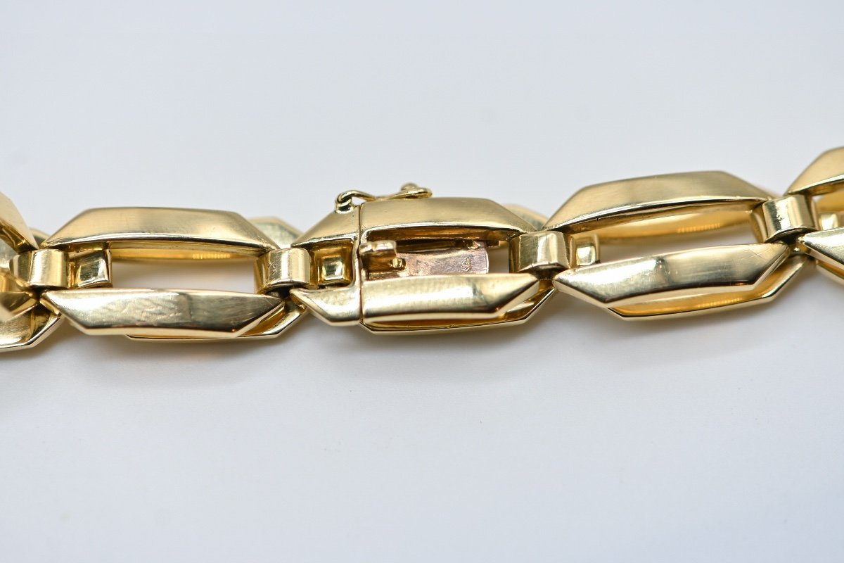 Bracelet Vintage Années 50 Or Jaune 18 Carats -photo-3