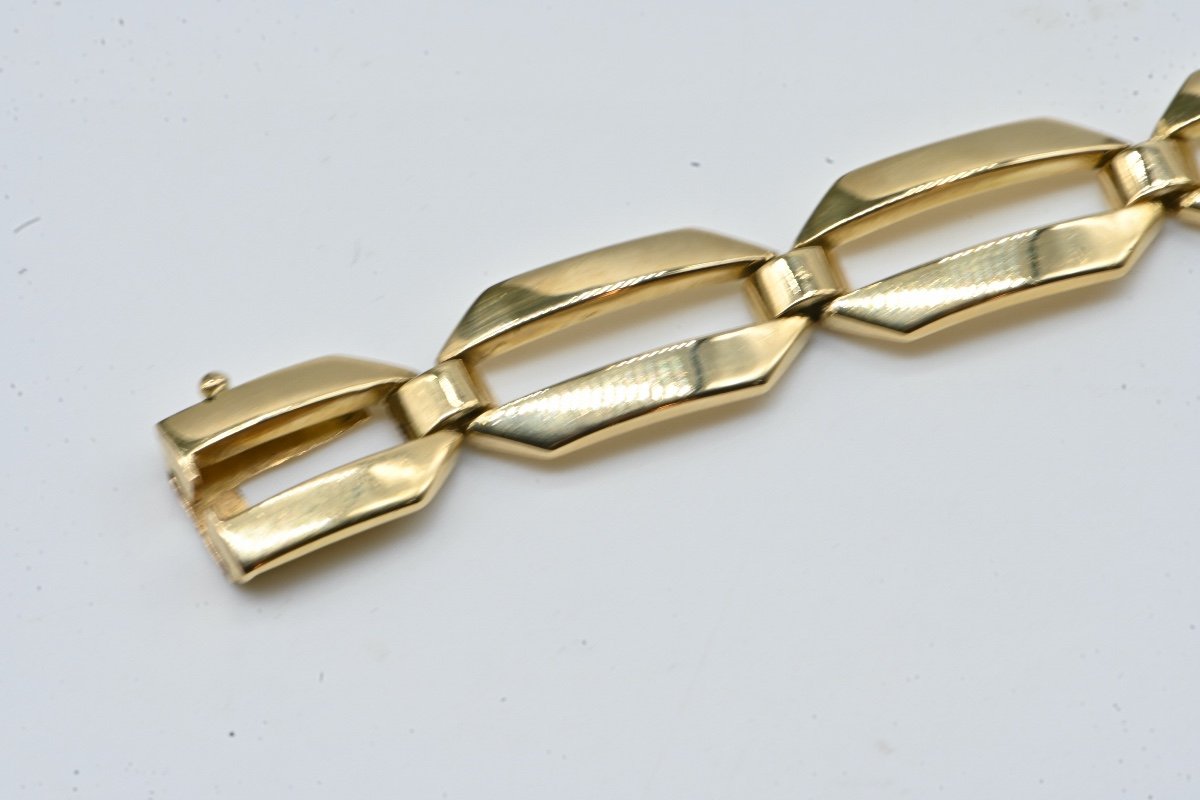 Bracelet Vintage Années 50 Or Jaune 18 Carats -photo-2