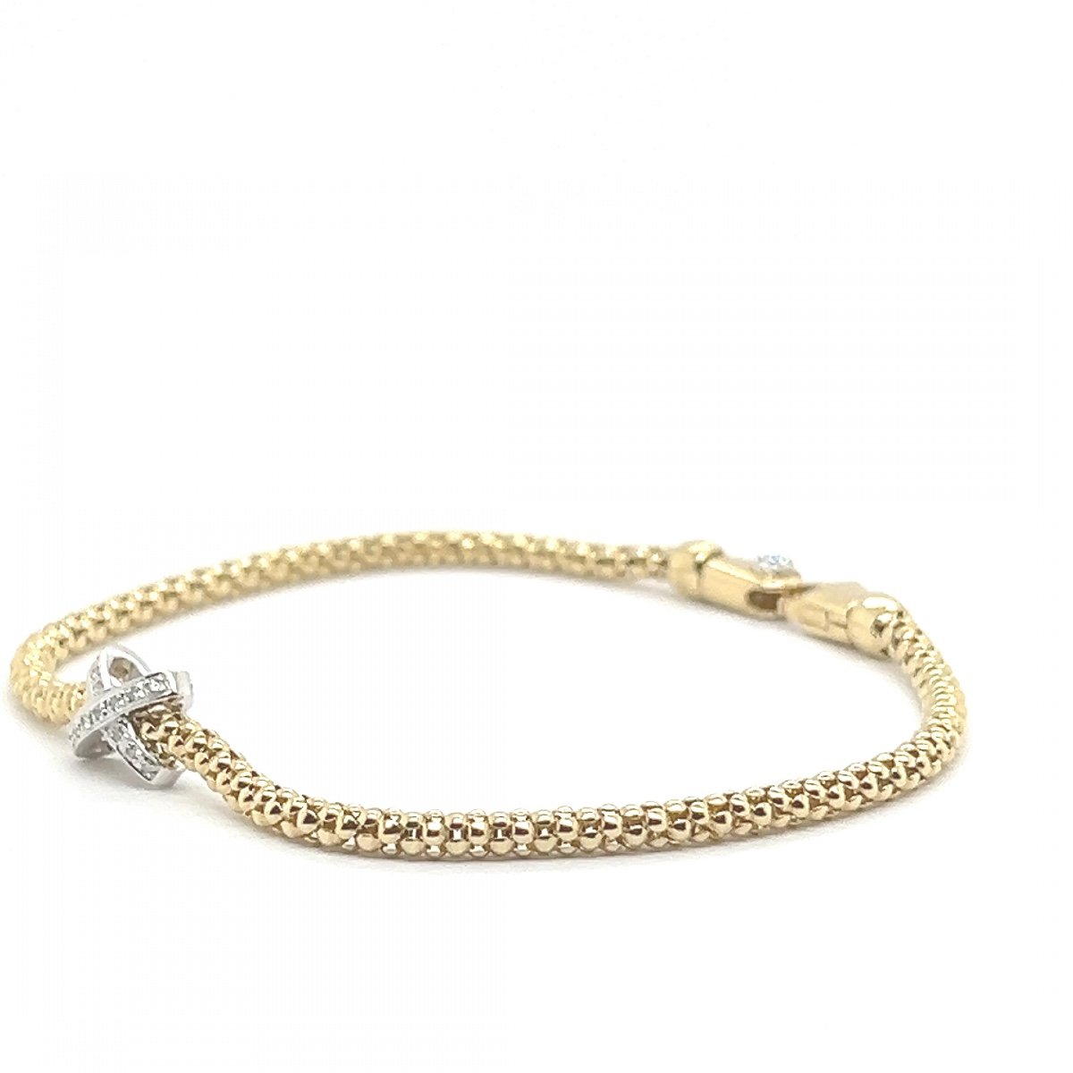 Yellow Gold 18 Carat Diamonds 0, 13 Carat Bracelet-photo-3