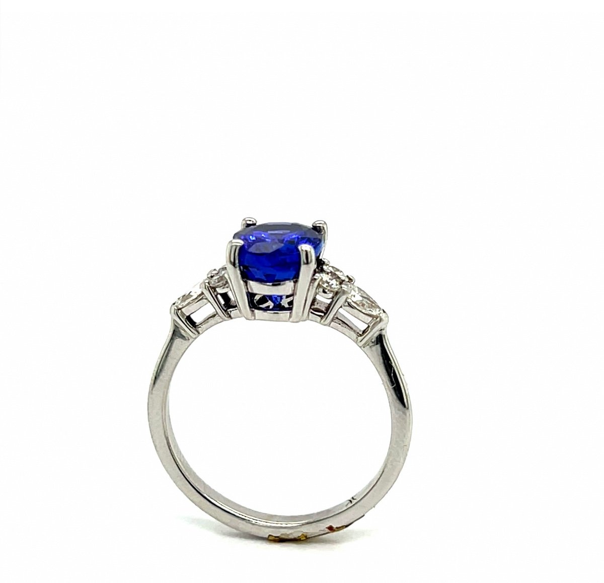 Tanzanite Ring 2.23 Carats Diamonds 0.14 Carats 18 Carat White Gold-photo-4