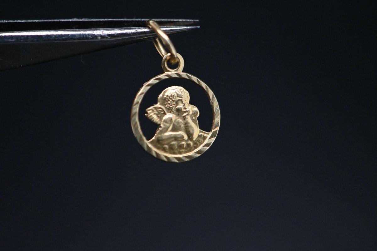 Pendentif Angel Or Jaune 18 Carats -photo-2