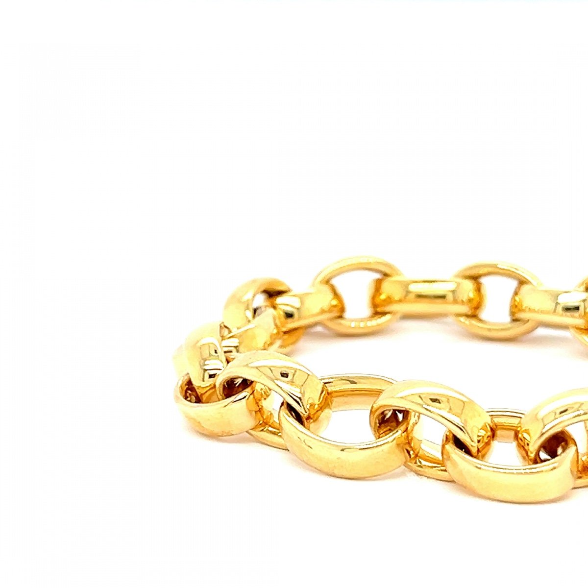 18k Yellow Gold Chain Bracelet -photo-2