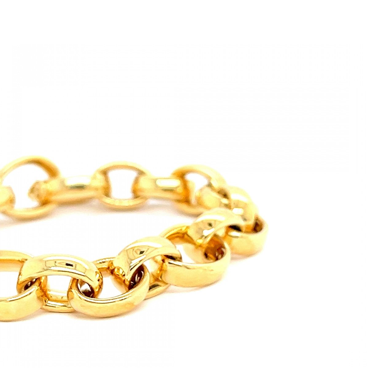 18k Yellow Gold Chain Bracelet -photo-4