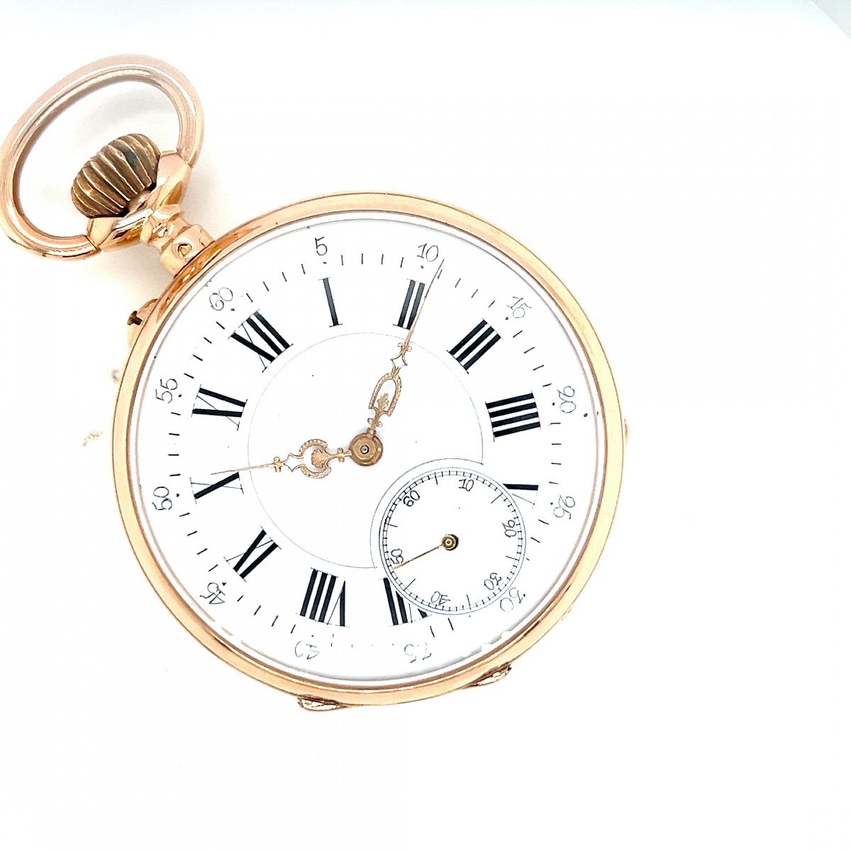 Antique 18k Gold Lépine Pocket Watch-photo-3