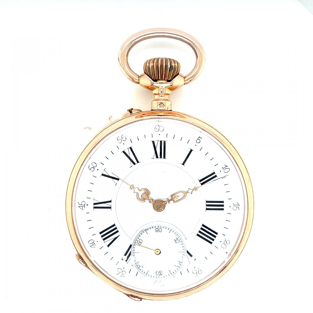 Antique 18k Gold Lépine Pocket Watch-photo-4