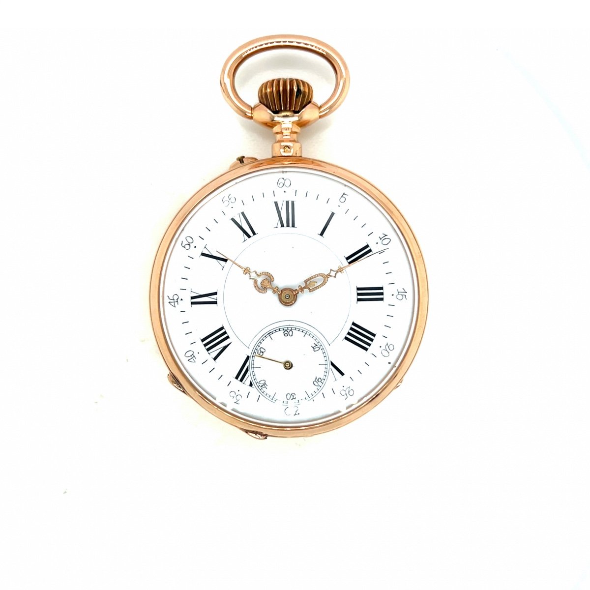 Antique 18k Gold Lépine Pocket Watch-photo-1