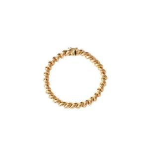 18k Gold Spiral Bracelet