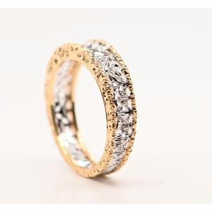 Bague Diamands Taille Brillant 0,10 Carats Or 18 Carats 