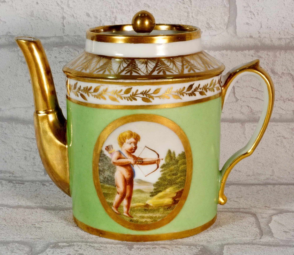 Paris Porcelain Coffee Pot / Teapot - Ep. Early Nineteenth-photo-7