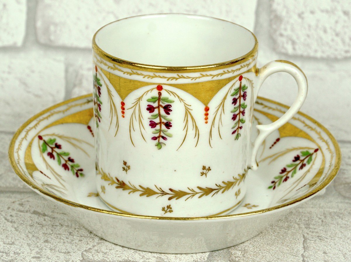 Paris Porcelain Cup And Saucer - Late Eighteenth Ep.-photo-5