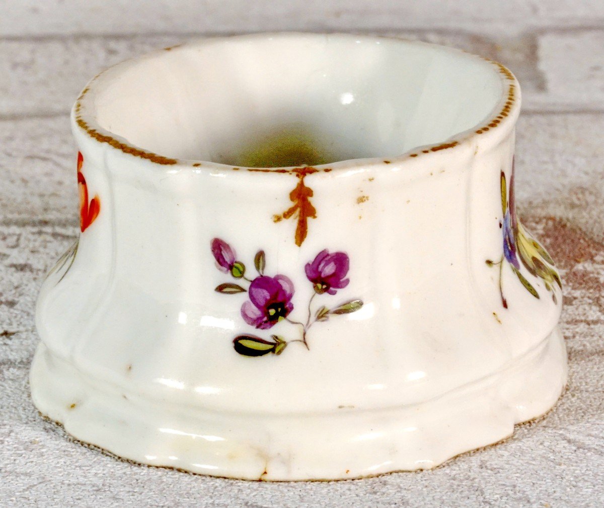 Saleron-saltcellar In Boissettes Porcelain - Ep. 18th Century-photo-2