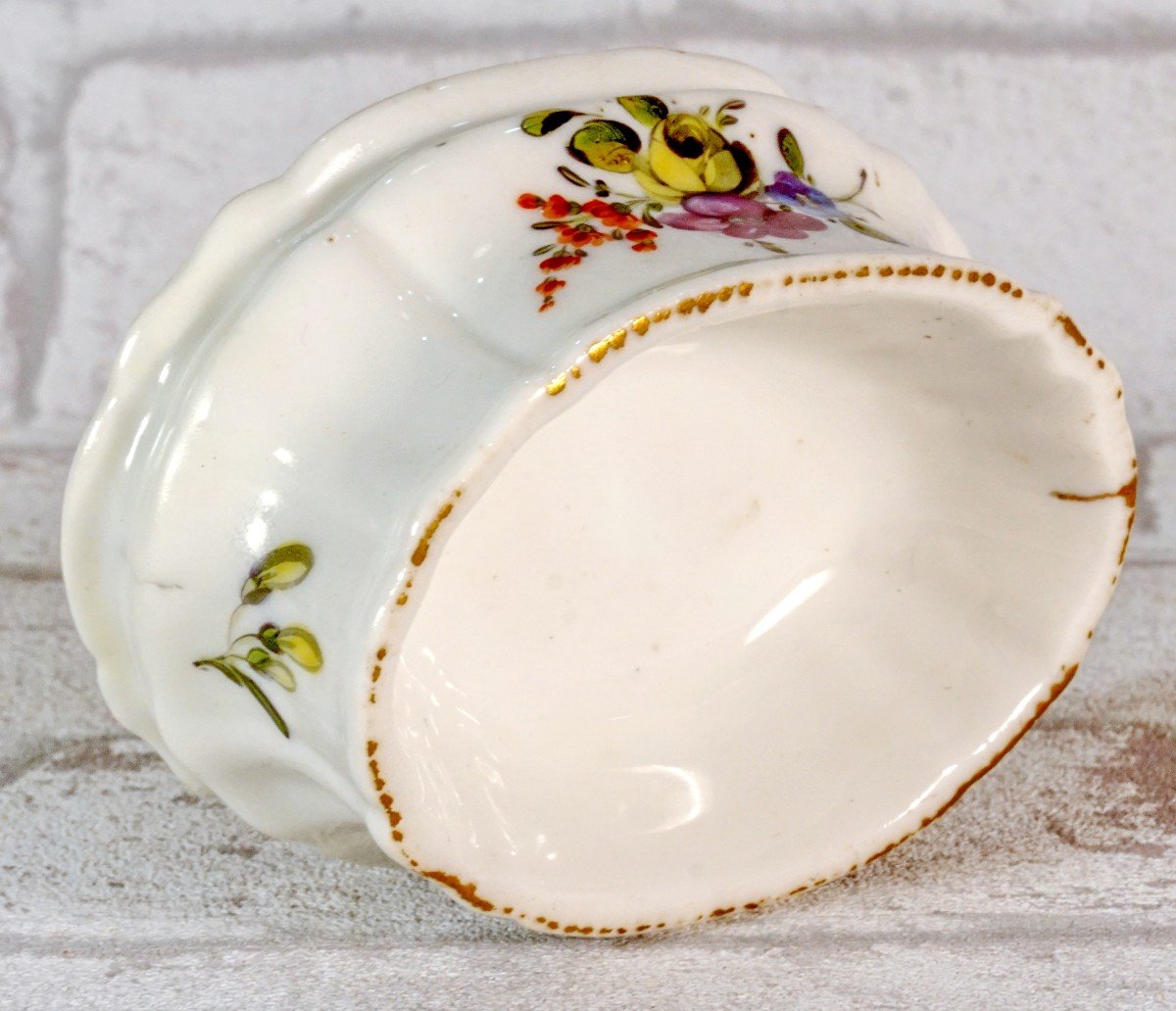 Saleron-saltcellar In Boissettes Porcelain - Ep. 18th Century-photo-1