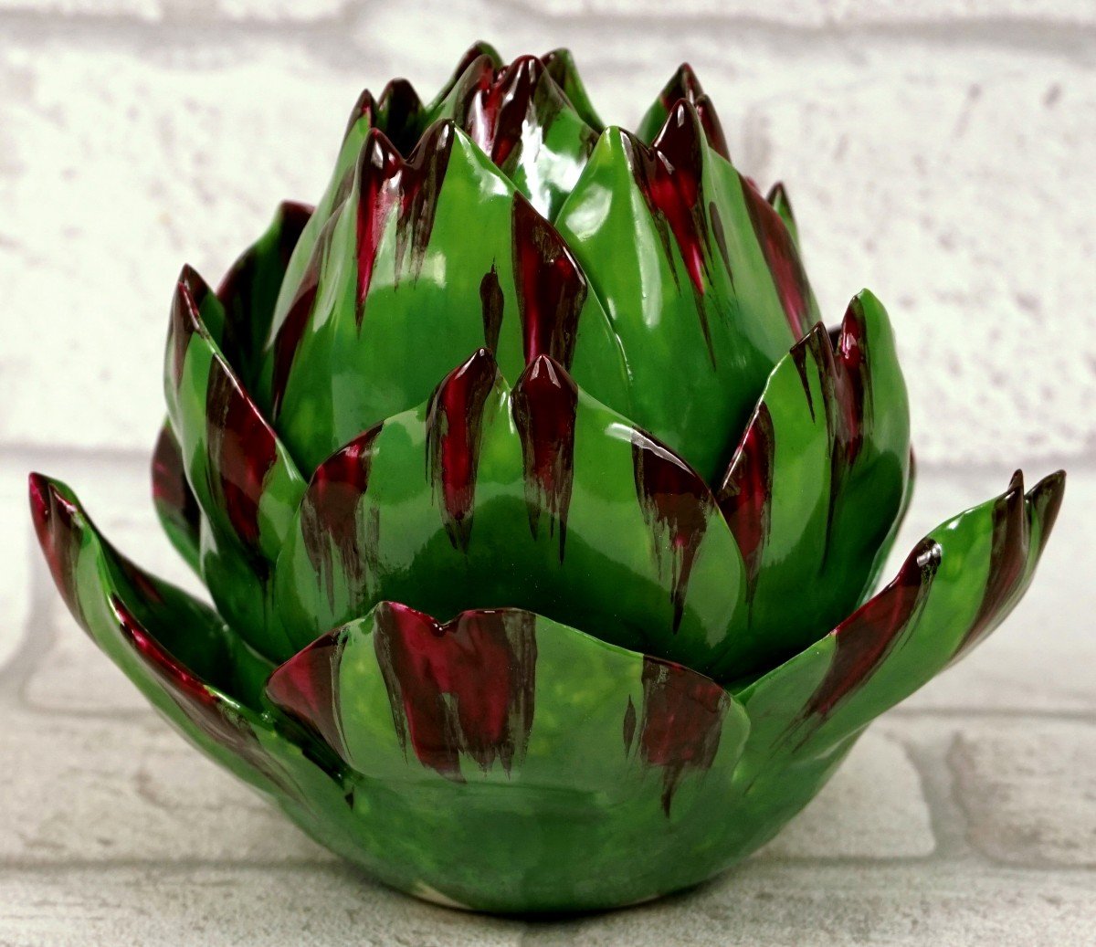 Artichoke Shaped Box - Trompe l'Oeil Porcelain By Didier Gardillou -photo-3