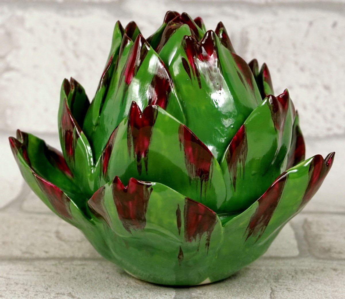 Artichoke Shaped Box - Trompe l'Oeil Porcelain By Didier Gardillou -photo-4