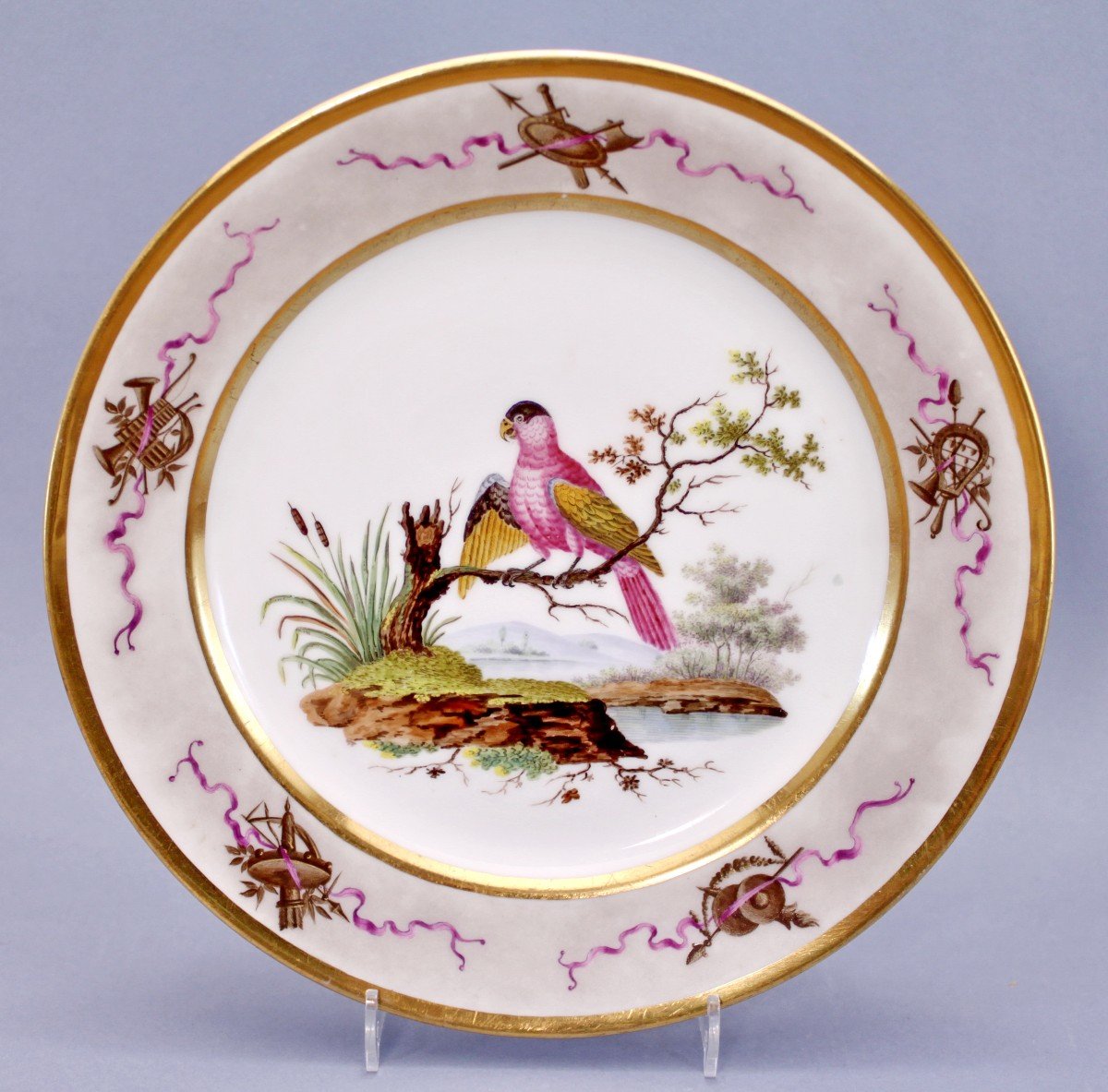 Beautiful Paris Porcelain Plate - Attributed To The Atelier De Halley - Ep. Consulate / Empire-photo-1