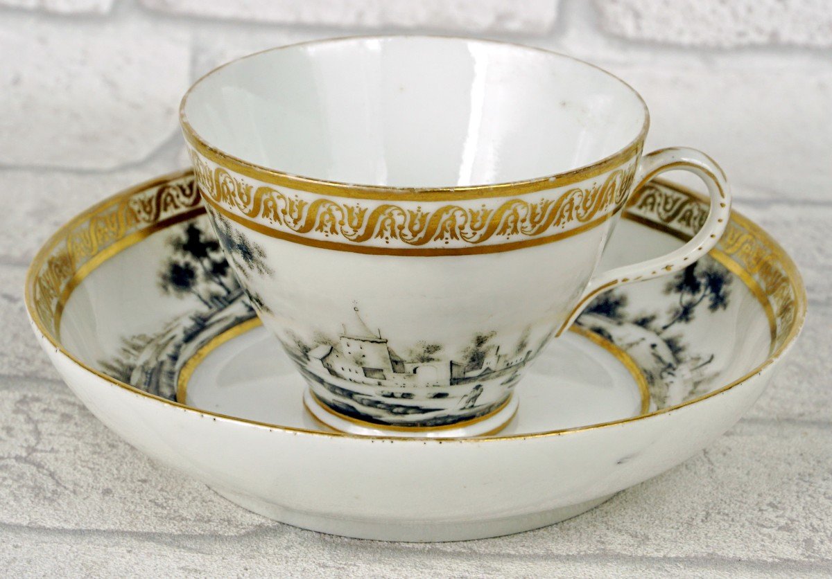 Paris Porcelain Teacup And Saucer - 18th Century-photo-4