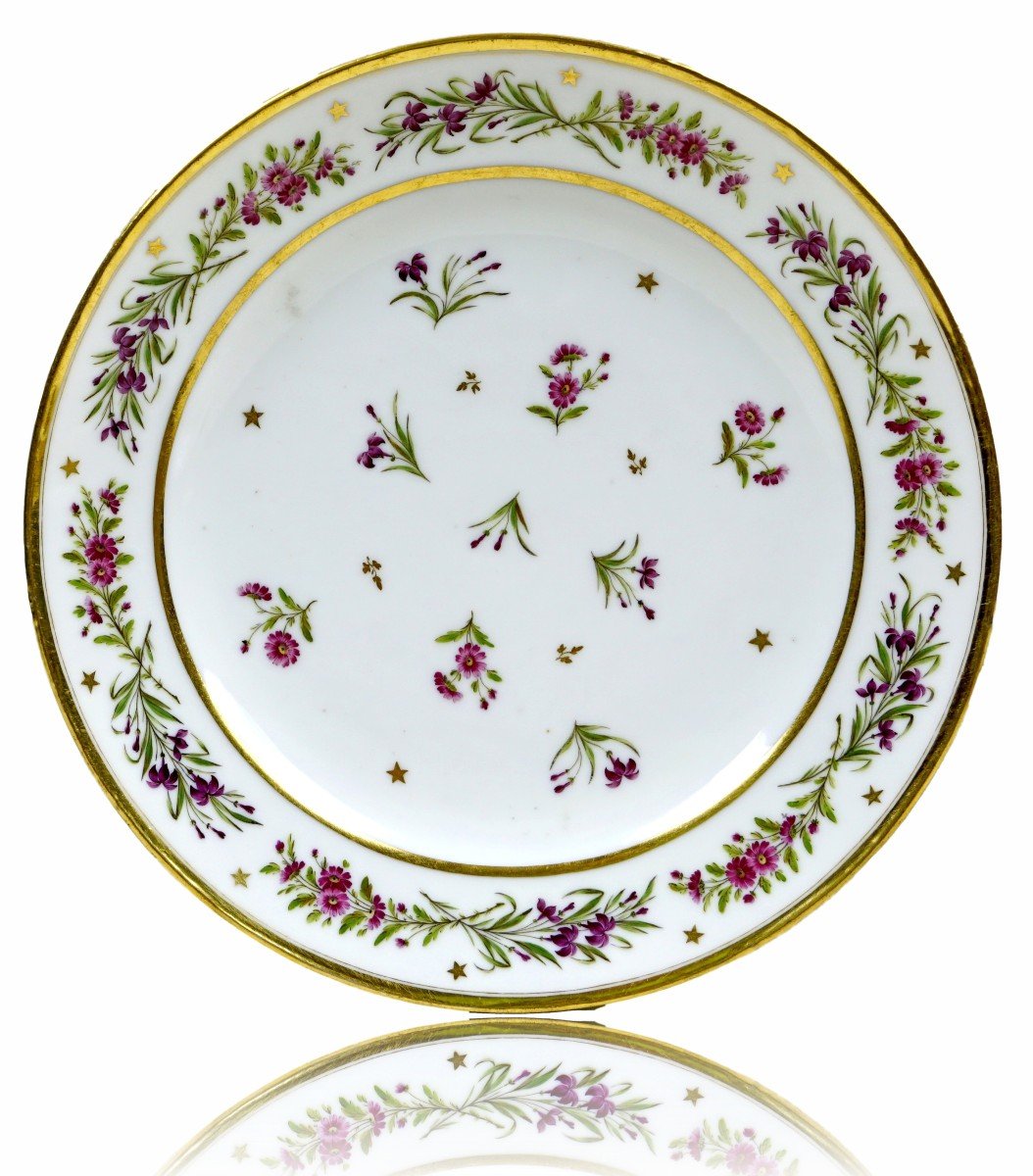 Assiette En Porcelaine De La Manufacture De Dilh Et Guerhard - Ep. XVIIIe