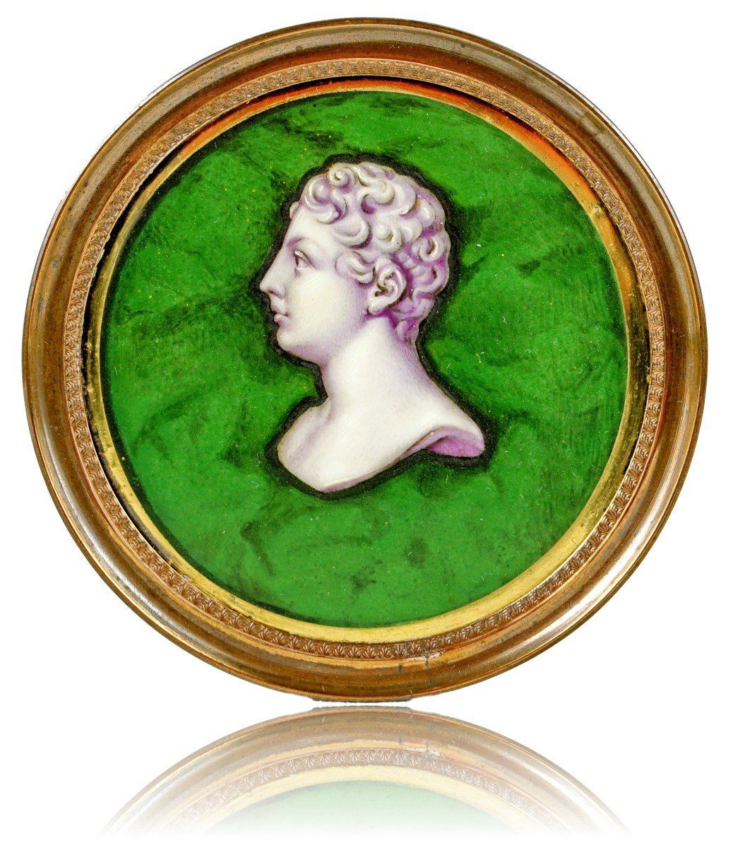 Medaillon - Roi De Rome  En Biscuit De Porcelaine De Sevres Ou Paris - Ep. Empire-photo-3