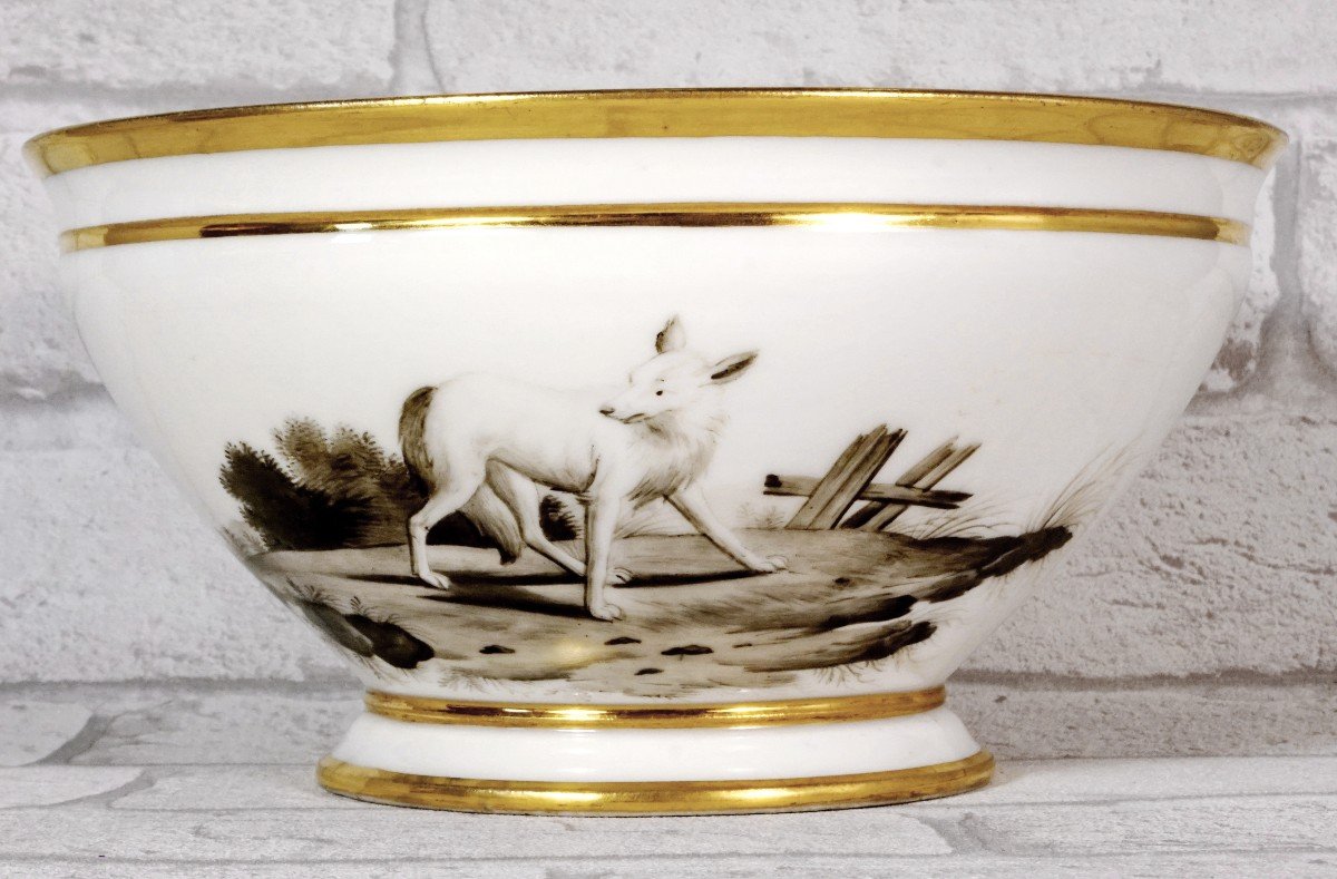 Paris Porcelain Bowl Or Bowl - Manufacture De Nast - Empire Period-photo-3