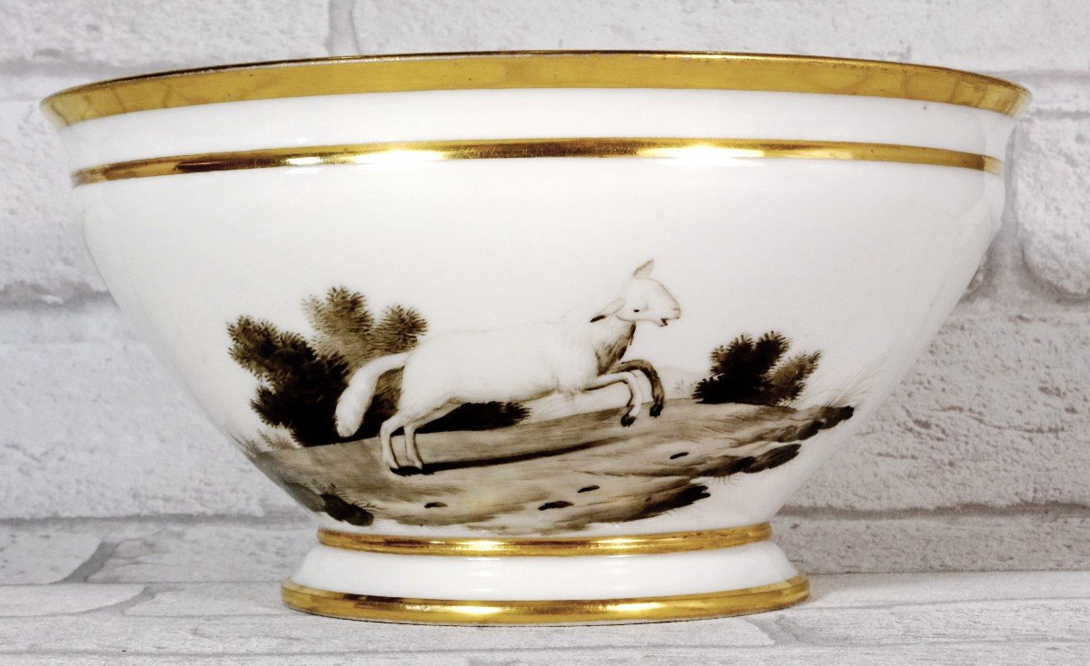 Paris Porcelain Bowl Or Bowl - Manufacture De Nast - Empire Period-photo-4